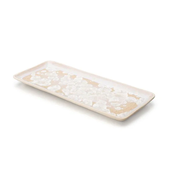 Crystalline Rectangular Platter - S - 2nd - Candent White