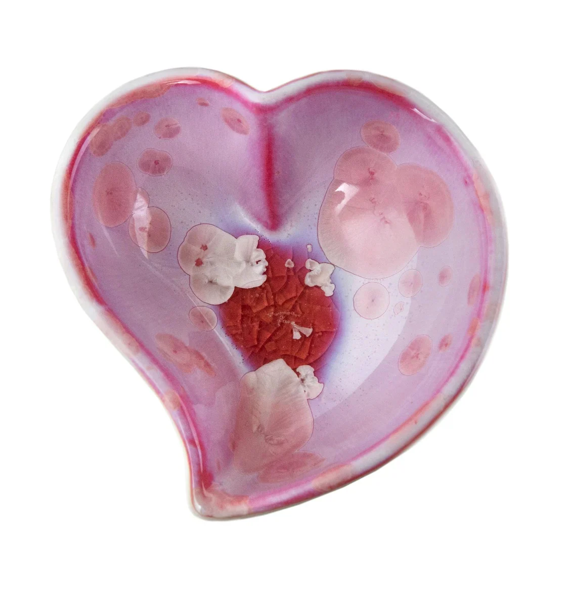 Crystalline Twist Heart Bowl - S - 2nd - Rose