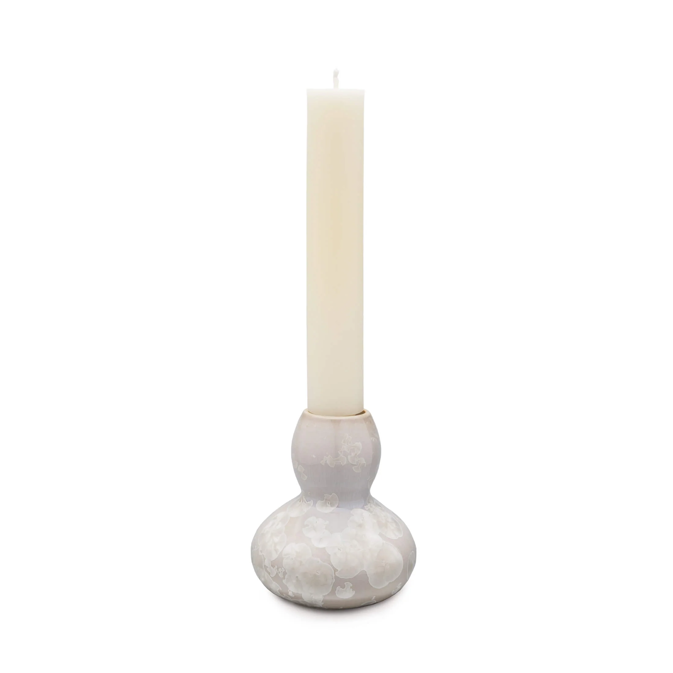 Crystalline Woodstock Candlestick - 2nd - Candent White