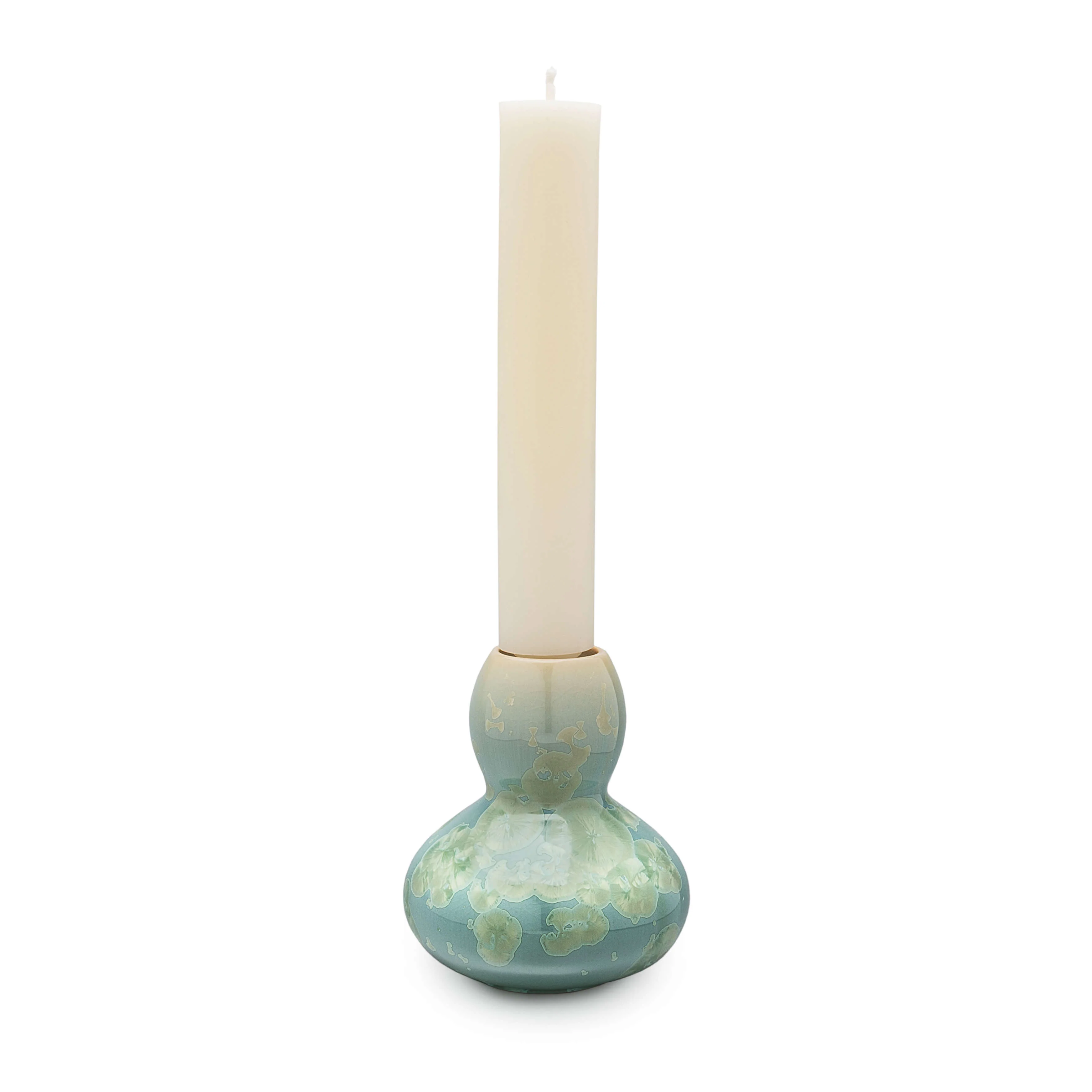 Crystalline Woodstock Candlestick - 2nd - Jade
