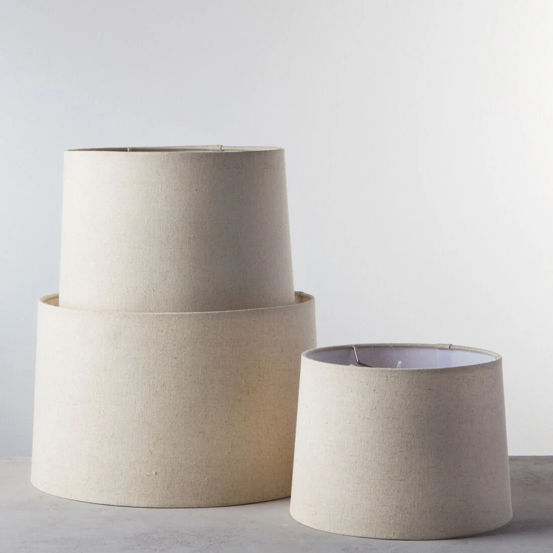Linen Barrel Shade — Natural - Image 4