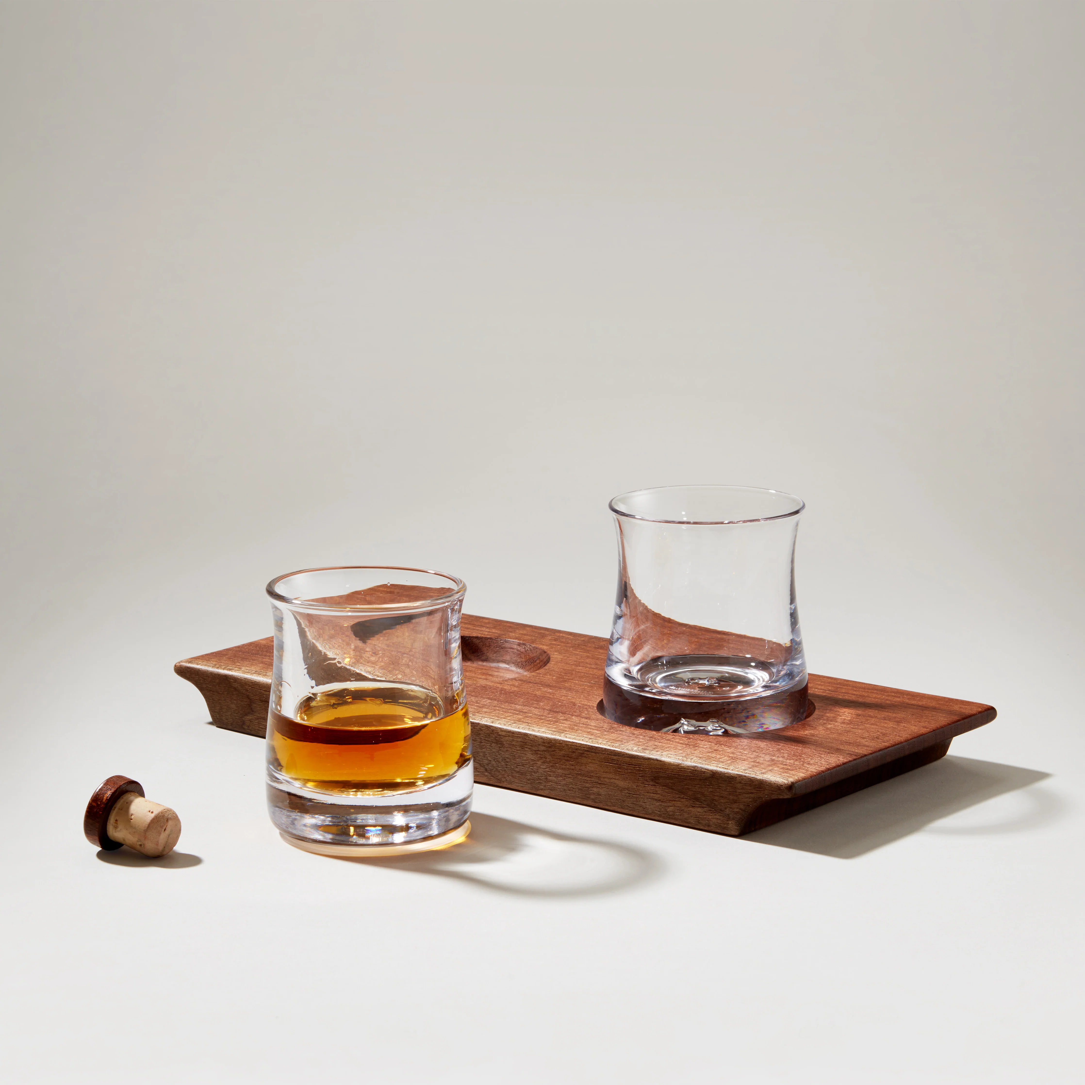 Shoreham Whiskey Duo with Walnut Wood Base - Image 2