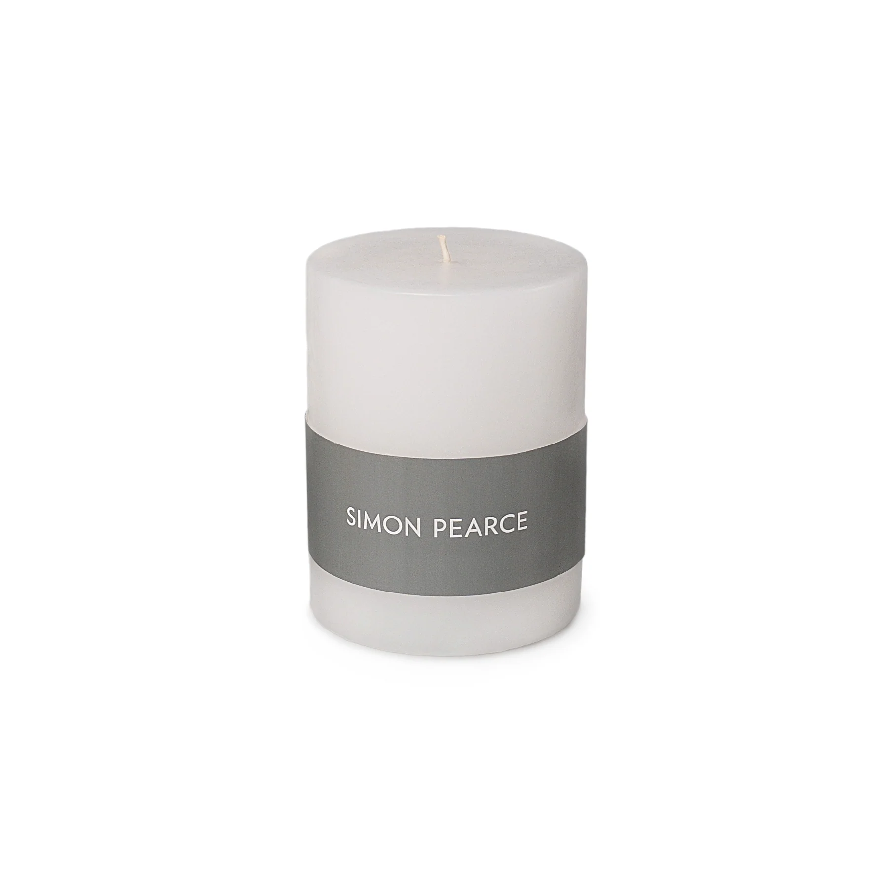 White Pillar Candle - Image 4