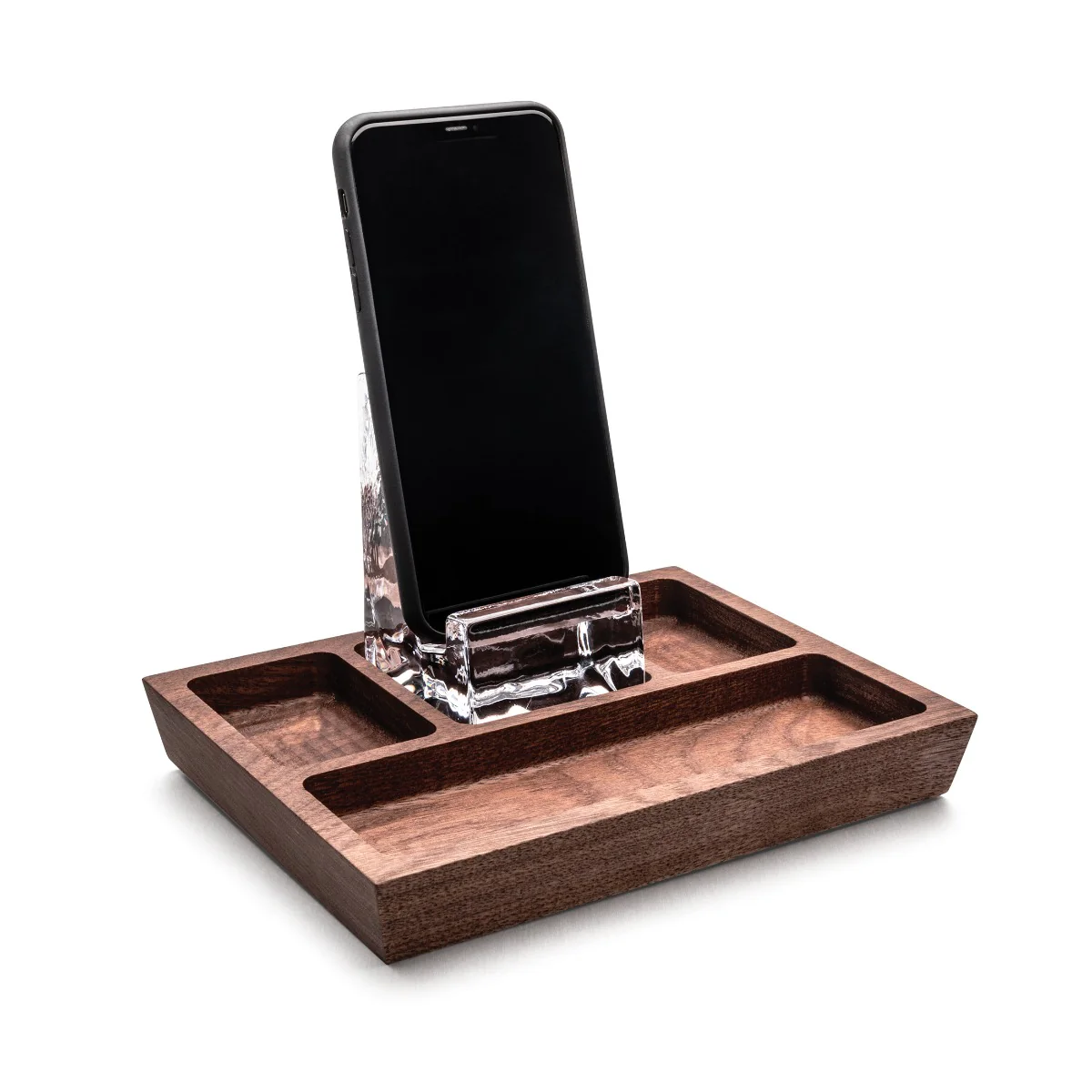 Woodbury Phone Holder Caddy — Walnut - Image 2