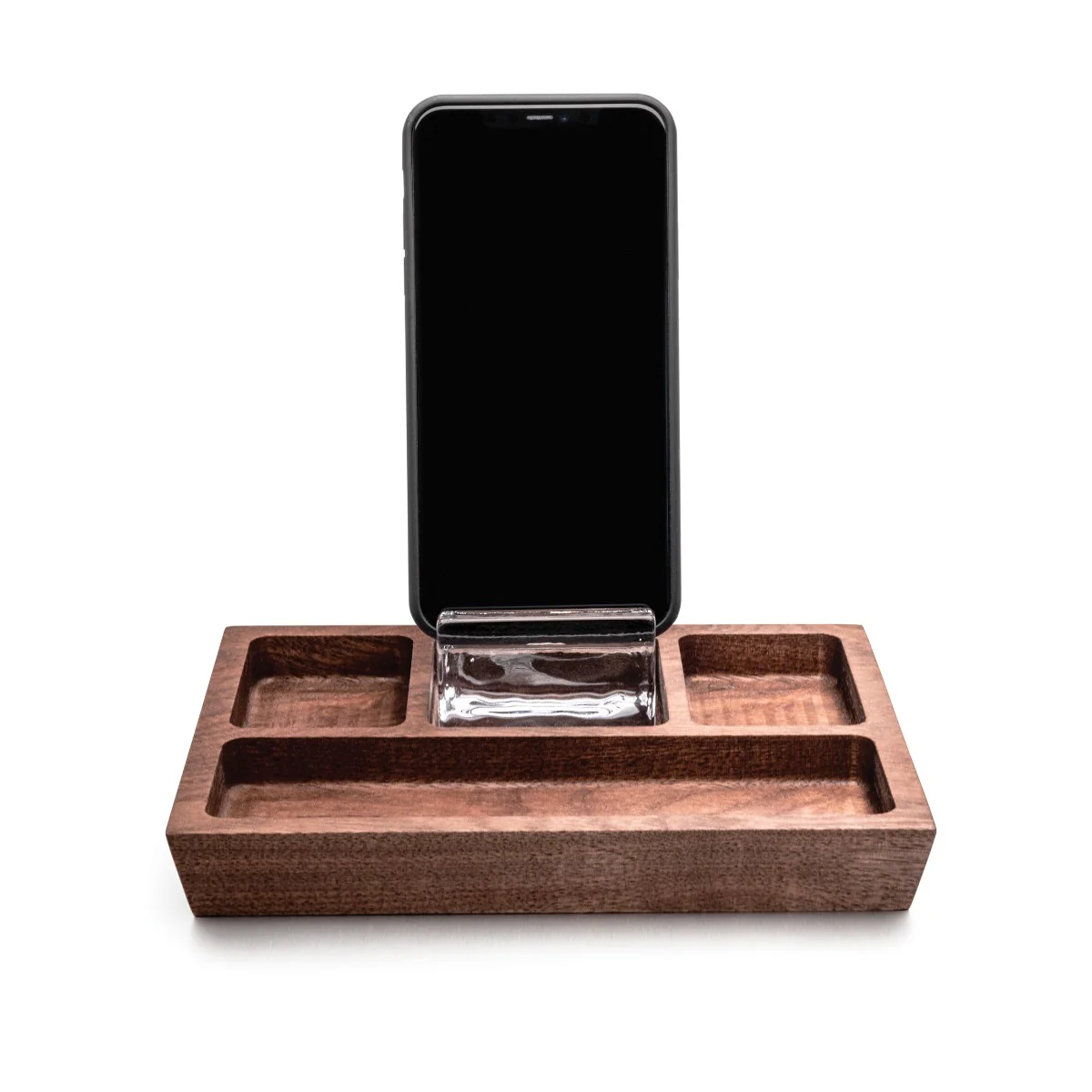 Woodbury Phone Holder Caddy — Walnut - Image 3